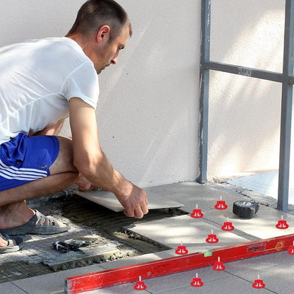 Professional Tile Leveling System Kit，Anti-Loosening Spacers/Wall, Bathroom - Image 4