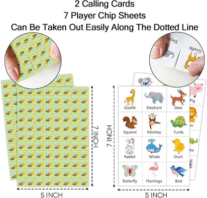 Jungle Animal Party Bingo Game Cards, Gender Reveal Themed Bingo Card - Image 2