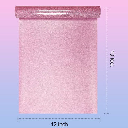 Glitter HTV Heat Transfer Vinyl Rolls- 12" x 10ft. Glitter Iron on Vinyl - Image 2