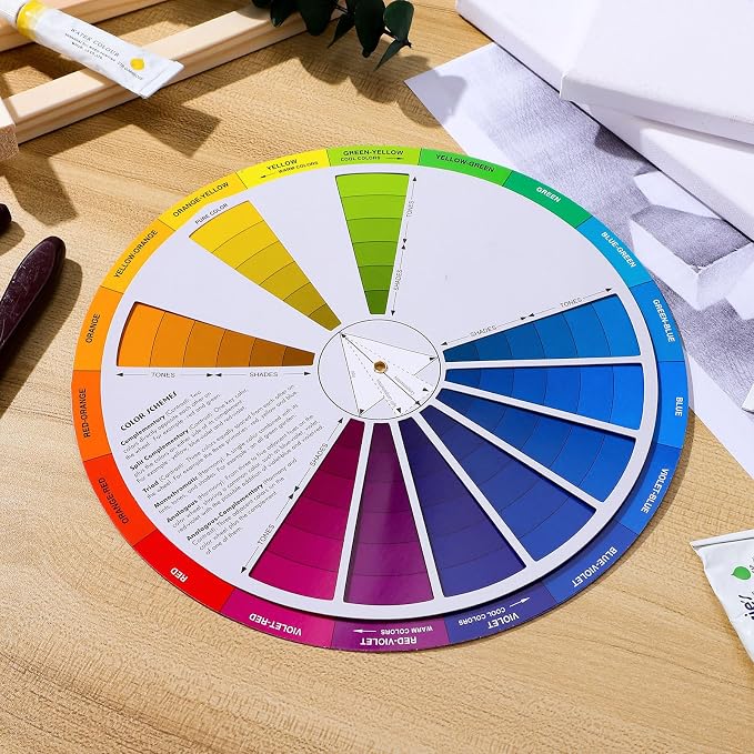 Garneck Creative Color Wheel Learning Chart Color Mixing Rotation Tool - Image 7