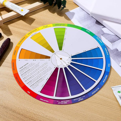 Garneck Creative Color Wheel Learning Chart Color Mixing Rotation Tool - Image 7