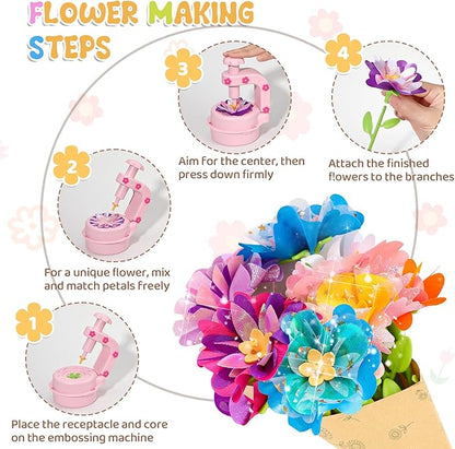 Fabric Flower Bouquets Toys, DIY Craft Kits - Image 3