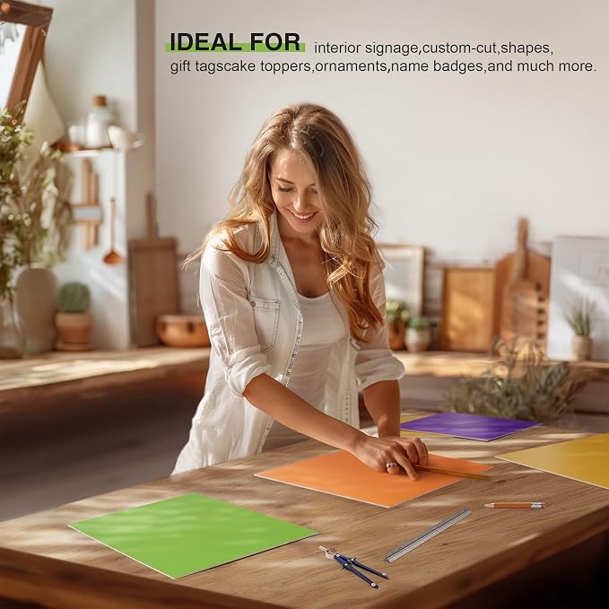 ROBOTIME 7-Pack Double-Sided Colored Basswood Sheets 1/8" - Image 6