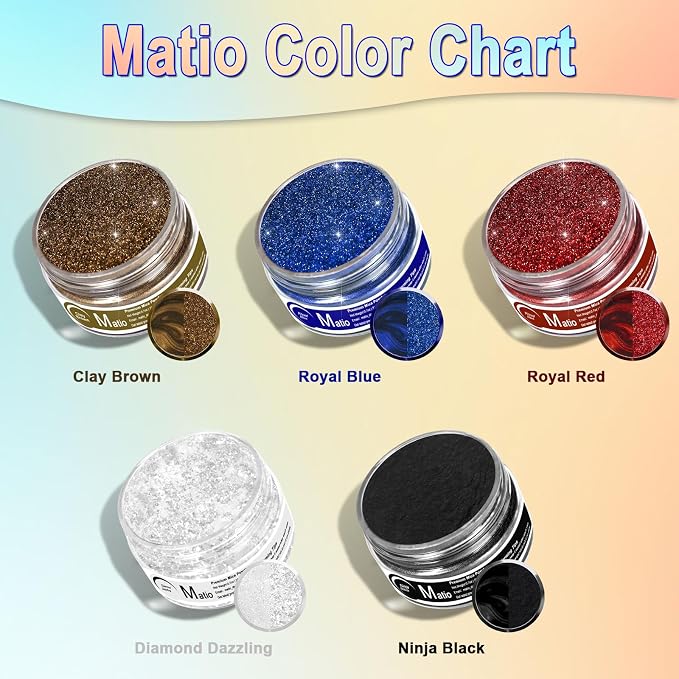 Matio Black Mica Powder, 0.7oz/20g Premium Mica Pigment Powder Natural Epoxy - Image 6