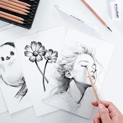 KALOUR 29 Pro Sketching Drawing Pencils Set - Image 5