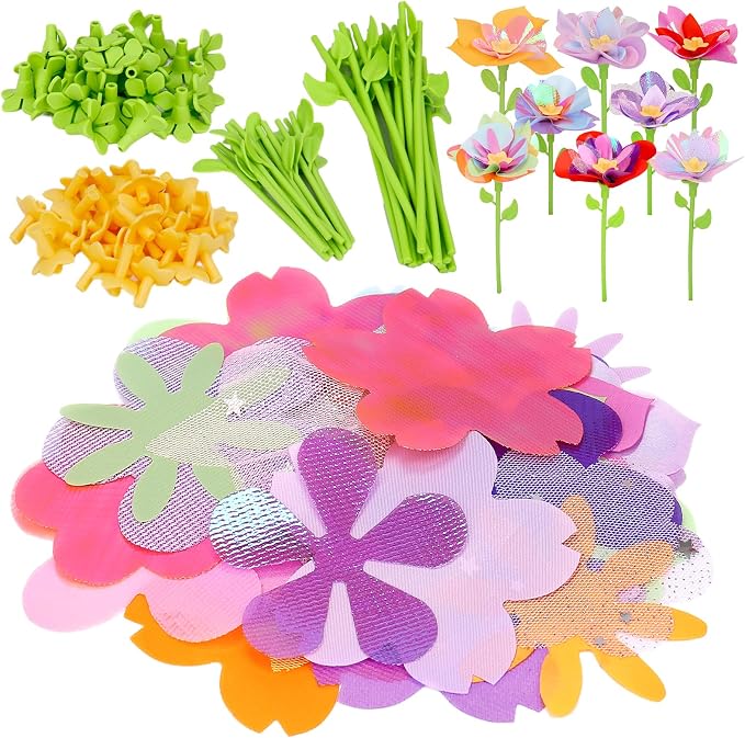 Qirptey Flower Bouquet Craft Kit Accessories DIY Arts and Crafts Toys - Image 4