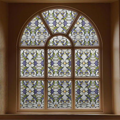 3D Stained Glass Window Film, Decorative Window Privacy Film by ADDHERES