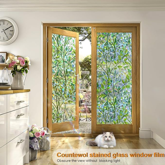 Window Privacy Film Stain Glass Window Film Rainbow Window Film Window clings - Image 5