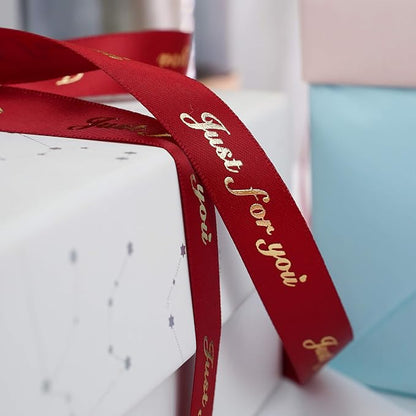 MEEDEE Pink Ribbon for Gift Wrapping Thank You Just for You Ribbon Mothers Day - Image 7