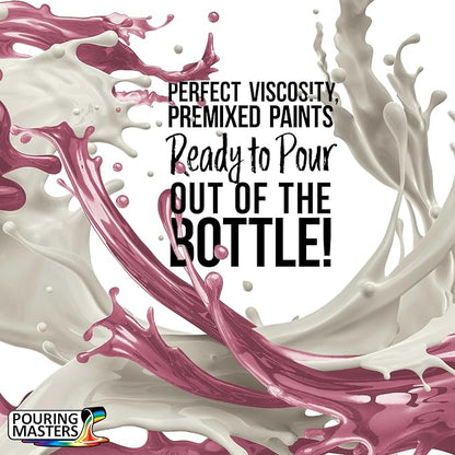 Pouring Masters Rose Pink Metallic Iridescent Pearl Ready to Pour Acrylic - Image 2