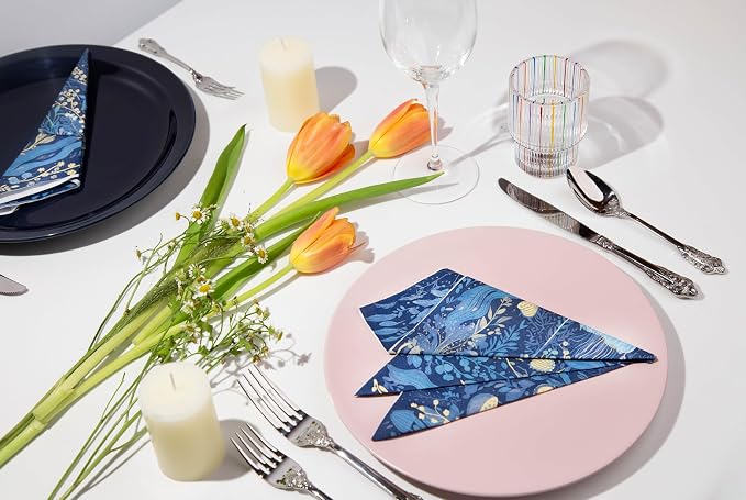 Premium Designer Paper Napkins, 3-Ply 6.5 x 6.5-inches Fold Disposable - Image 4