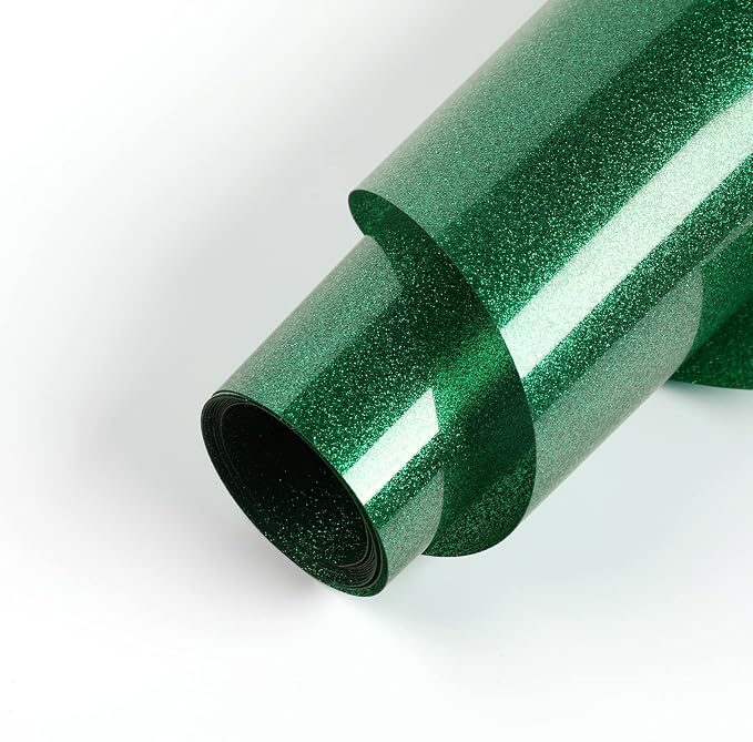 HTVRONT Green Glitter Heat Transfer Vinyl by HTVRONT