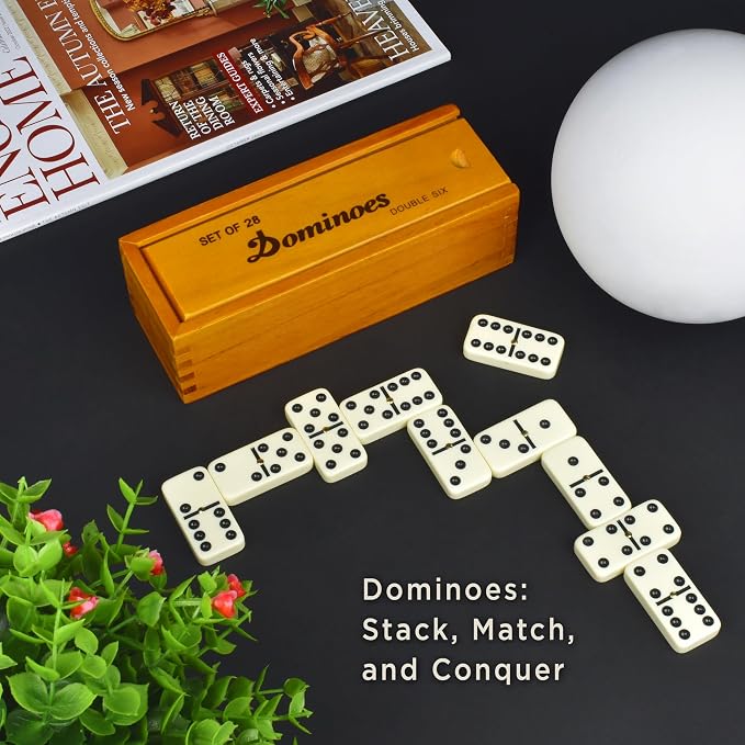 Queensell Dominos Set for Adults – Dominoes - Image 6