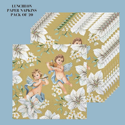 20-ct 13x13 Christmas Paper Decoupage Napkins, 3-Ply Servilletas Tissue Napkin - Image 5