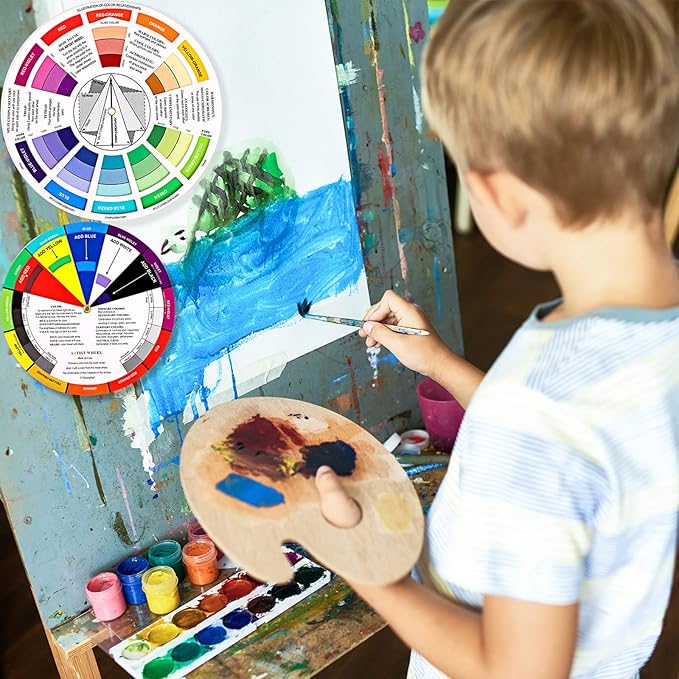 Nezyo 10 Pieces Color Paint Wheel Chart - Image 6