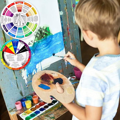 Nezyo 10 Pieces Color Paint Wheel Chart - Image 6