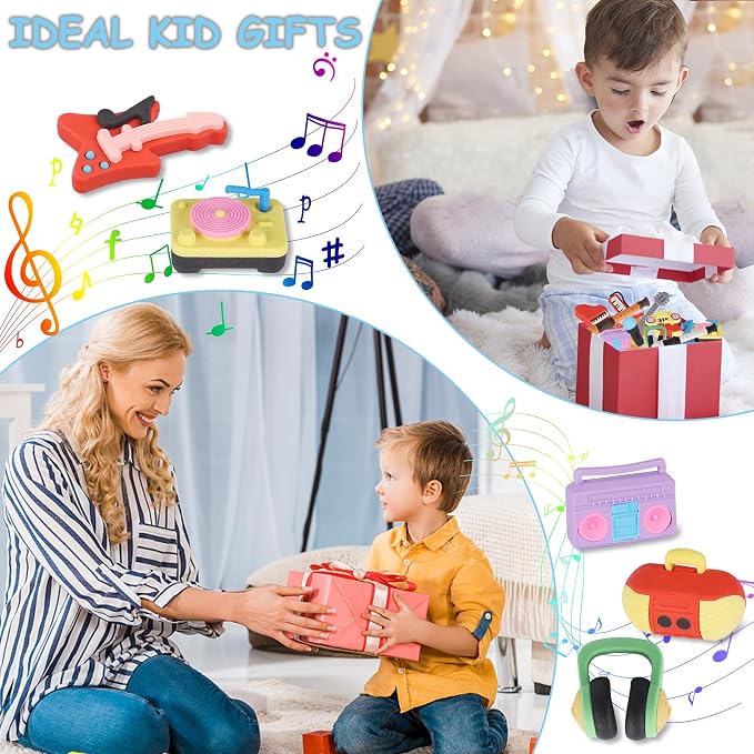 24 Pcs Erasers for Kids, Mini Pencil Eraser Bulk Classroom Prizes, Fun Puzzle - Image 6