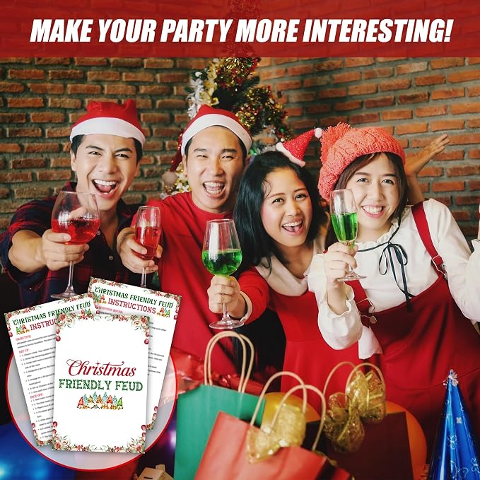 Christmas Friendly Feud Game, Funny Christmas Party Games, Friendly Feud Trivia - Image 5