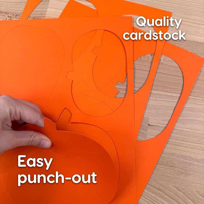 60 Pieces Pumpkin Cutouts for Fall Crafts and Classroom Decor, Bulletin Boards - Image 5