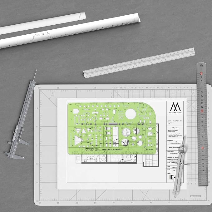 Pacific Arc Template: Electrical Symbols, 135 Openings 5.25" x 8.25" - Image 6