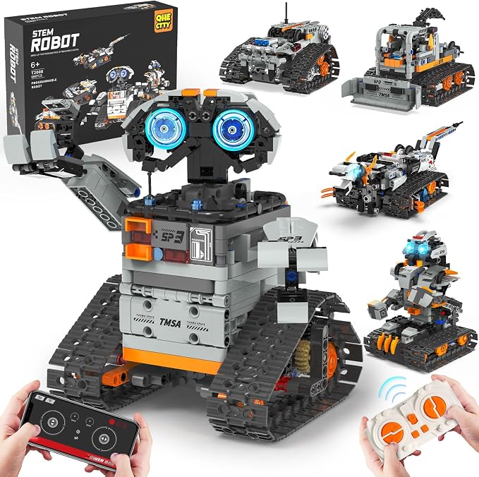5in1 STEM Robot Building Kit for Kids 6-14+, APP & Remote Control STEM Robot by Unknown