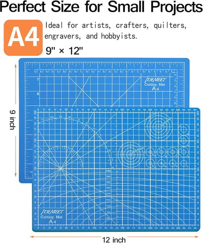 Density-upgraded 9"x12" Self Healing Cutting Mat, Idemeet Rotary Sewing Mat - Image 2