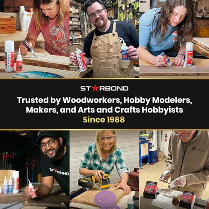 STARBOND 2 oz. Dark Brown Medium-Thick CA Glue Knot Filler 500 CPS Viscosity - Image 5
