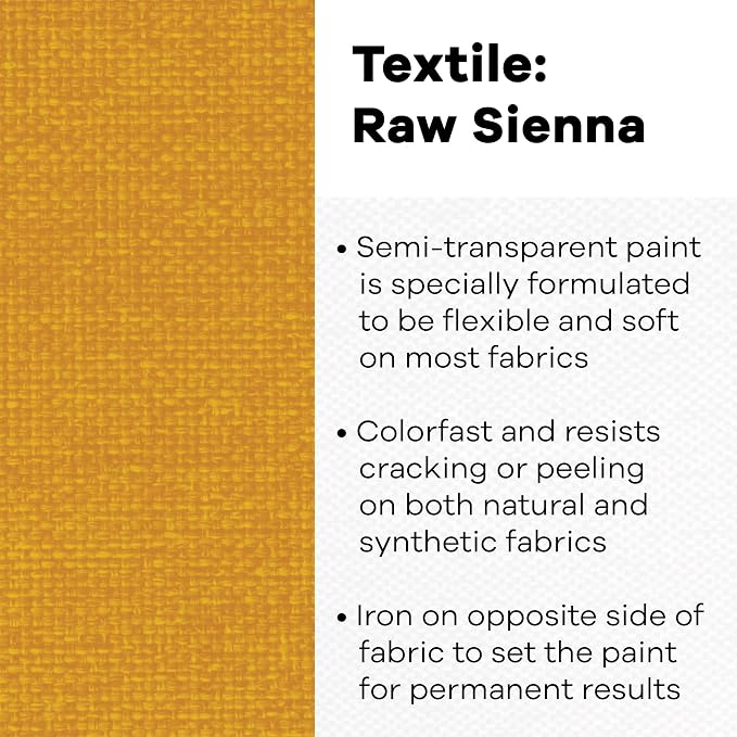 Jacquard RAW Sienna Textile Color Paint - Image 2
