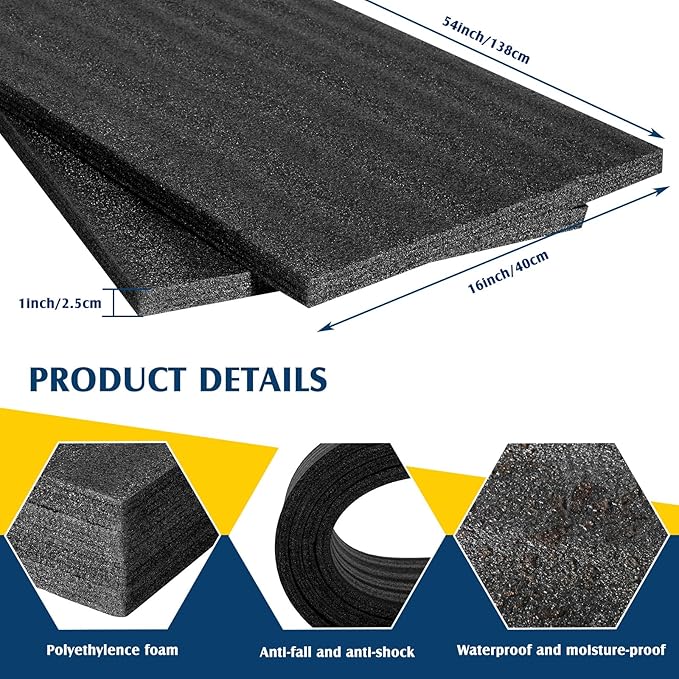 4 Pcs Polyethylene Foam Sheet Apart Insert Pad Cushion Foam Packing Cuttable - Image 2