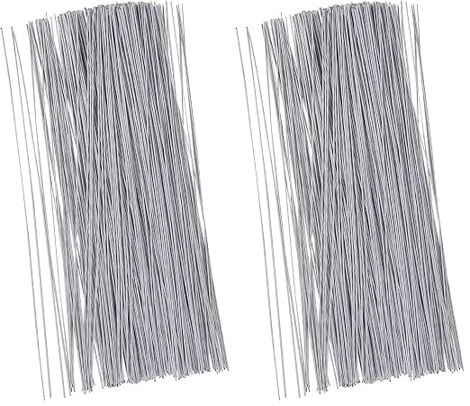 Juvale 600-Pack White 18 Gauge Floral Wire Stems - 16 in Length - Pre-Cut & by Juvale