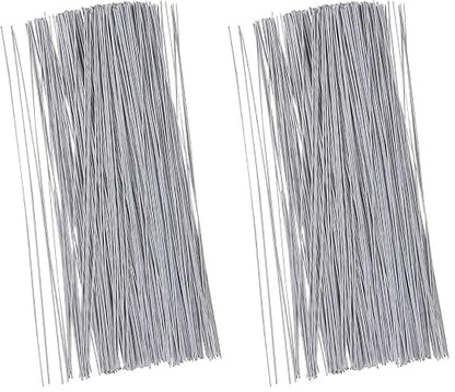 Juvale 600-Pack White 18 Gauge Floral Wire Stems - 16 in Length - Pre-Cut & by Juvale
