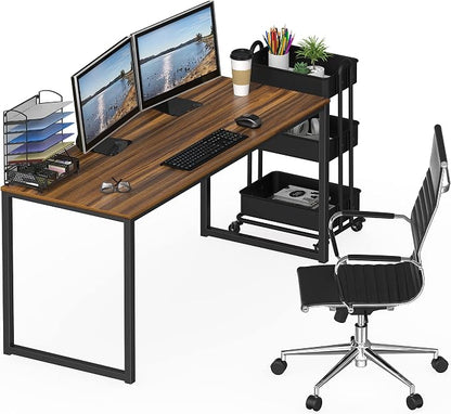 SHW Mission 55-Inch Home Office Computer Desk - Image 8