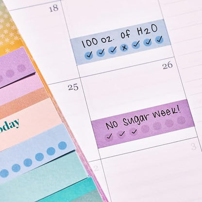 Erin Condren Colorful Washi Tape Sticker Pack | Set Reminders, and Tasks - Image 2