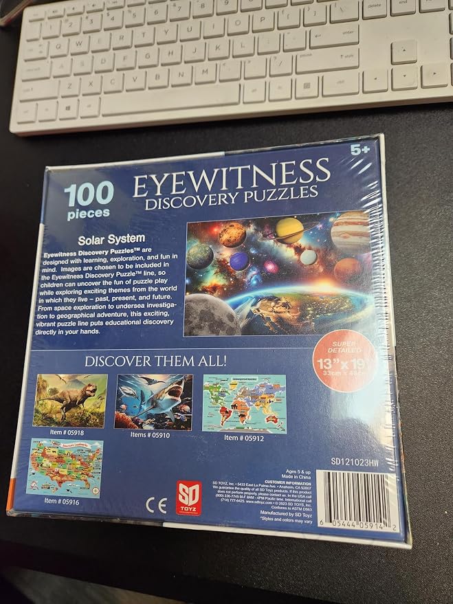 Eyewitness Discovery Puzzle Solar System, 100 Piece Jigsaw - Image 4