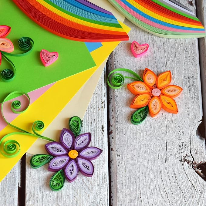 PATIKIL 600pcs Quilling Strips Paper 1/8" 39cm Origami Paper Quilling Strip - Image 5