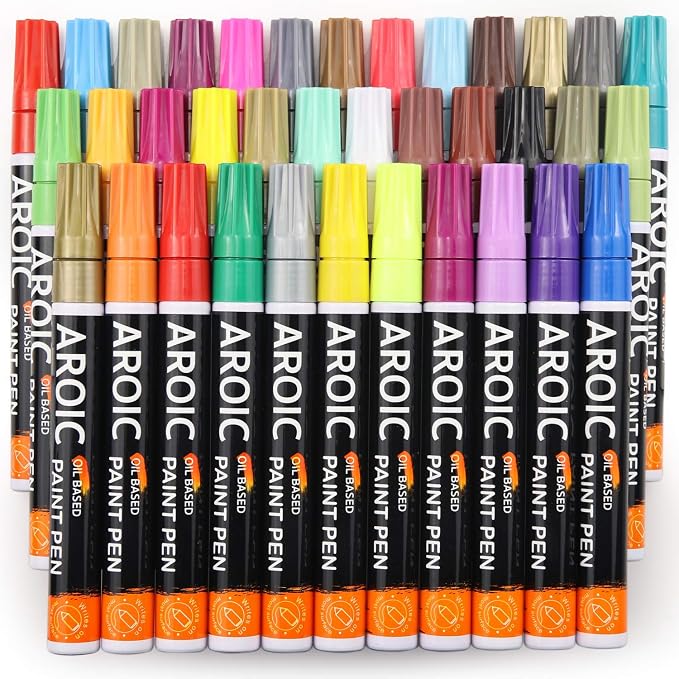 36 Pack Oil-Based Paint Pens for Rock Painting - Image 4