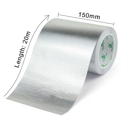 BOMEI PACK Adhesive Aluminum Foil Heat Shield Tape Barrier, Fiberglass Thermal - Image 2