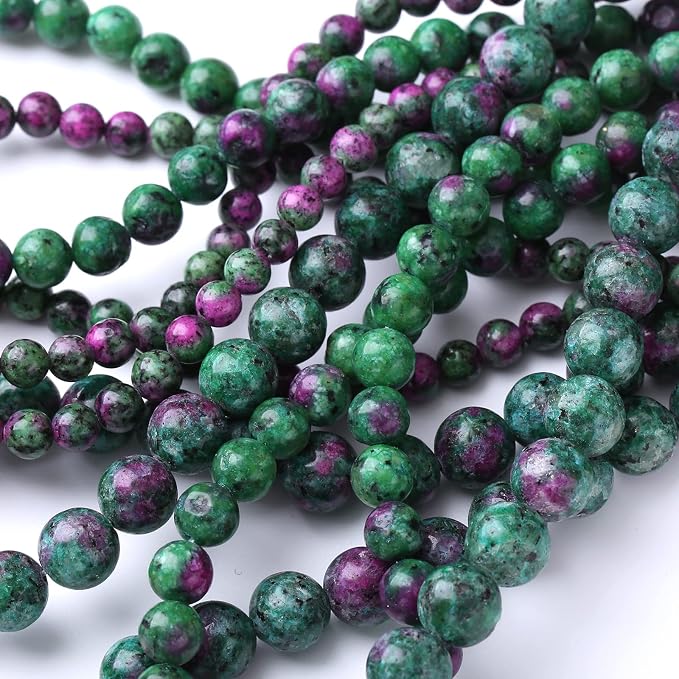 45PCS 8MM Natural Epidote Zoisite Stone Beads Round Loose Stone Beads - Image 4