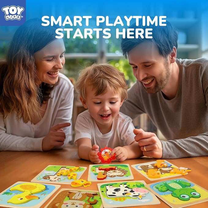 TOY Life Toddler Puzzles Ages 2-4, Wooden Puzzles - Image 2