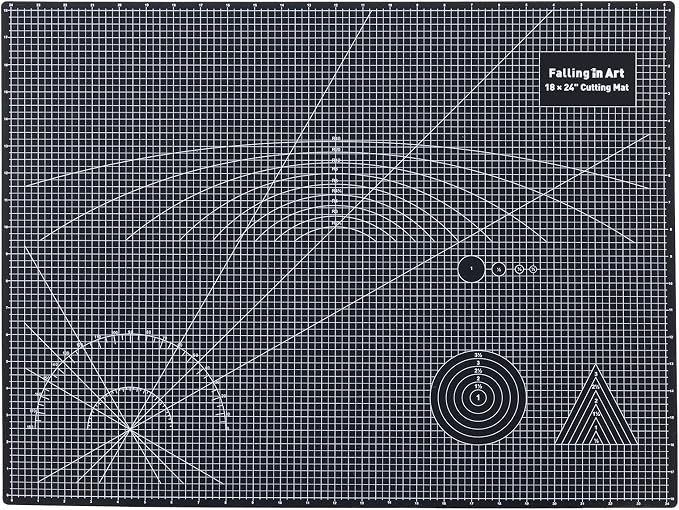Falling in Art Self Healing Cutting Mat, 18x24" Cutting Mats by FallinginArt