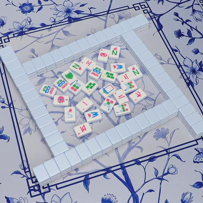 American Mahjong Tile Set with Carrying Bag and Accessories, 160 Acrylic - Image 7