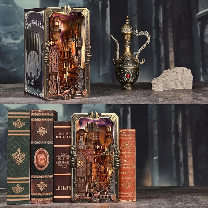 Book Nook Kit - DIY Miniature House Dollhouse Kit - Image 2