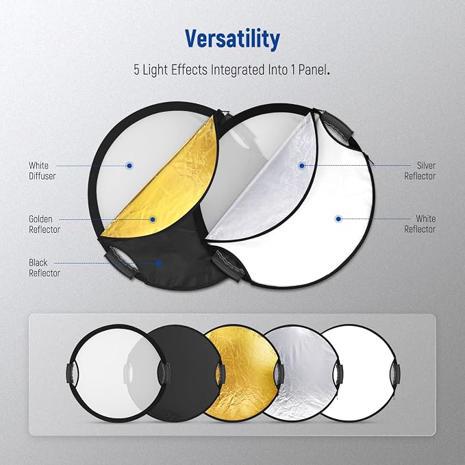 NEEWER 22"/56cm Light Reflector - Image 5