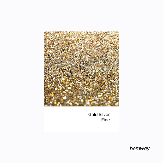 Hemway Polyurethane & Epoxy Resin Glitter 100g / 3.5oz Metallic Crystal Flake - Image 2