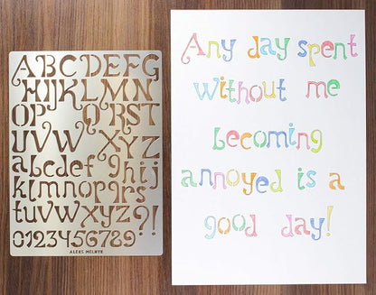Aleks Melnyk No.44 Pyrography Stencils, Wood Burning 3 PCS Templates, Metal - Image 5