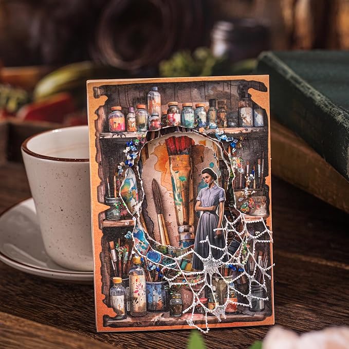 Weekend Diary Scrapbook Paper, Reading & Art-Inspired Themes - Image 6