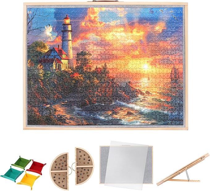 2 in 1 Rotating Tilting Puzzle Board by Lafati