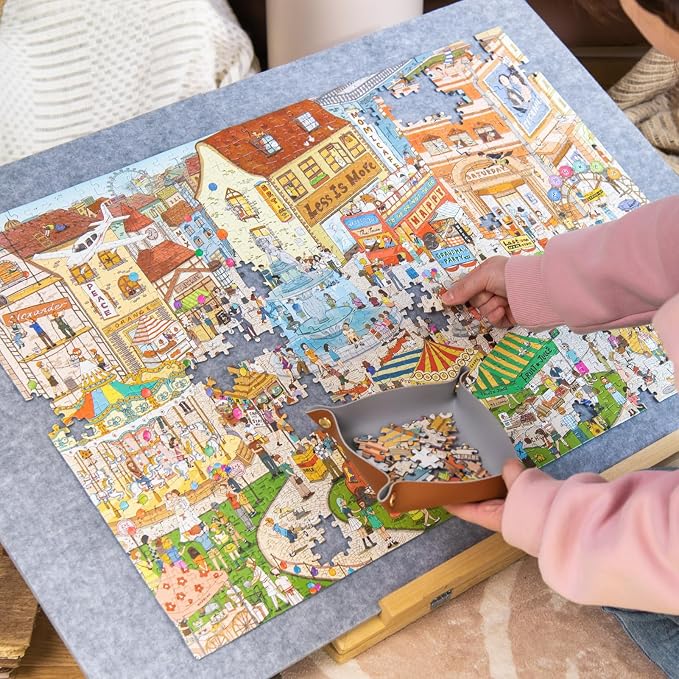 MOMIBOOK Puzzles for Adults 1000 Pieces Jigsaw Puzzles of Weekends in a Small - Image 4