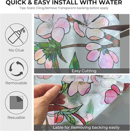 Window Privacy Film Rainbow Film Stained Glass 3D Static Cling Decorative - Image 6