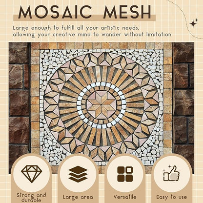 36" X 76" Mosaic Mesh for Back Mounted Tile Fiberglass Mosaic Mesh Backing - Image 3